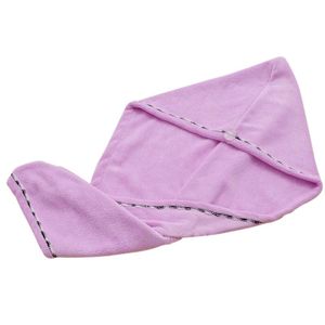 女性のためのタオル2ピースのスーパー吸収性の乾いた髪の帽子のための簡単な迅速な肥厚の柔らかいカーリングダークブルー紫の家の使用