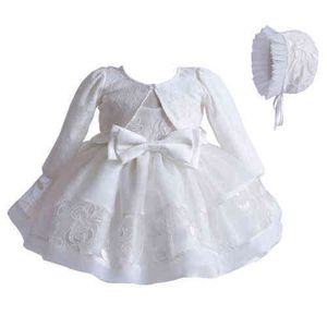 Baby-Mädchen-Kleid, 3-teilig, Blumenmädchen-Kleid, Spitze, Baby-Prinzessin, Festzug, Party, Brautjungfernkleider, Größe 0–18 Monate, G1129