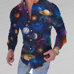 Fabrikpreis Kleidung Button-Up-Herrenhemd Herbstdruckhemden Herren-Langarmhemd