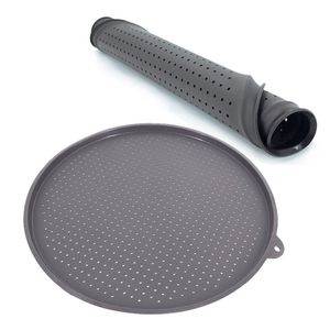 Molde de Silicone para Assar Bolo Forma Flexível Redondo Alta Densidade Airhole Antiaderente Pizza Pão Fazendo Molde Bandeja