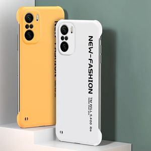 Flerfärgsfodral för Xiaomi Redmi Note 10 4G Pro 9 8 K40 Pro Rigid Sheath Telefonborr F3 Mi Cc9e Cc9 Pro 11 Lite utan ramskal