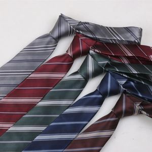 Strips Krawaty Styl School Styl Striped Tie Skinny Dress Joker Japanese Koszula Student Krawaty Jacquard Business Nectie Zyy1071