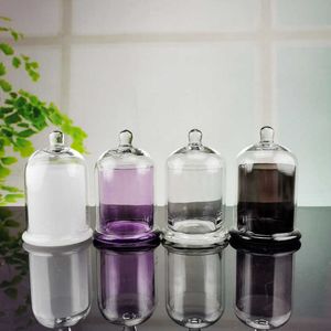 1pc Tomt glas ljusburk glas Dome Cloche Bell burk för doftande ljus Making Kit Whosale Luxury Container 190ml / 220 ml h0910