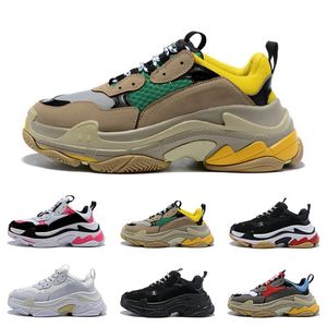 2021 Triple s men women designer Bowling Shoes platform Sneakers black white grey red pink blue green yellow mens trainers Sports Sneaker 36-45