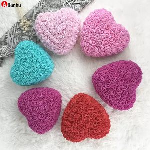 Wholesale roses orange for sale - Group buy NEW m Red Rose Bear Sweet Heart Rose Artificial Flower Rose Heart Decoration Valentines Birthday Gift Rosa oso flor Valentine WHqwe