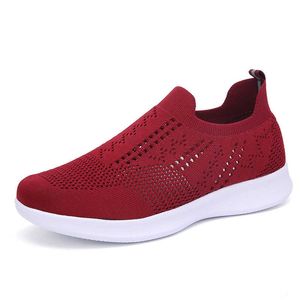 Sneakers Vrouwen Flats Schoenen Zomer ADEMEND VLIEGENDE Weven Casual Schoenen Vrouw Slip-on Klimplanten Mocassins Dames Schoenen