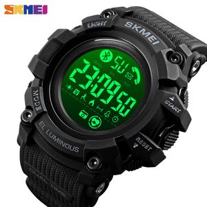 Skmei Smart Watches男性カロリーハートレートトラッカースマートウォッチBluetoothスポーツ男性時間Relojes Inteligentes 1643 Q0524