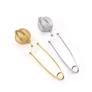 2021 Tea Infuser Tools 304 Bola de Aço Inoxidável Malha de Malha de Teas Coffee Vanilla Spice Filter Difusor Kitchen Acessórios