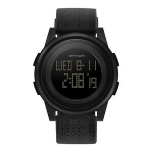 Moda Outdoor Sports Watch Wstrząsy Elektroniczne Mężczyźni i Kobiety Czarny Gumowy Moda Trend Life Wodoodporna LED Digital Zegarki G1022