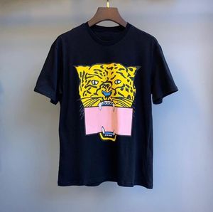 Lato T Shirt dla Kobiet Męskie Koszulki z literami Zwierząt Drukowane Designer Krótki Rękaw Lady Tee Koszula Casual Tops Odzież 2 Style