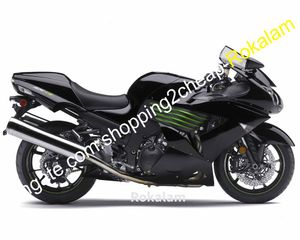 ZZ-R1400 Motorcykel för Kawasaki Ninja ZX-14R 2006 2007 2008 2009 2010 2011 ZX 14R ZX14R ABS Black Fairing Kit (formsprutning)
