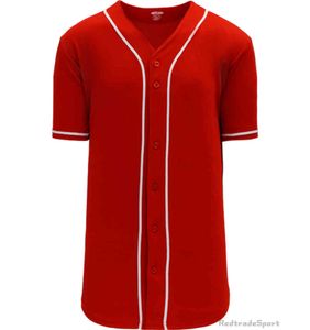 Dostosuj Koszulki Baseball Vintage Puste Logo Szyte Nazwa Numer Niebieski Zielony Krem Czarny Biały Czerwony Mężczyzna Kobiet Dzieci Młodzież S-XXXL 1W6U9