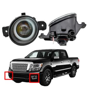 Scheinwerfer hochwertiges Paar Styling Angel Eye LED-Linsenlampe Nebelscheinwerfer für Nissan Titan 2016-2019