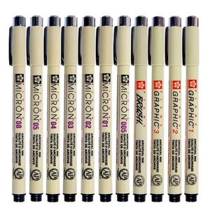 8/9/121SCS Micron Art Markers Ручки для рисования Водонепроницаемая игл крючок линии эскиз кисточек пера канцтовары 211104