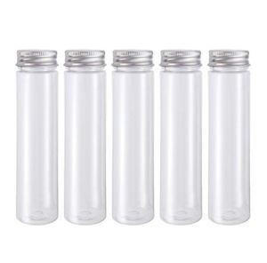 110ml Clear Plastic Test Tubes with Screw Caps, Cookie Nuts Bottle Containers for Party Favors Science Experiment Home Décor SN5933