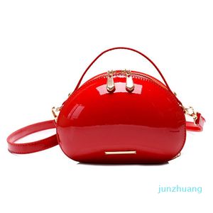 Designer- Shoulder Bags Handbags Women Mini Fashion Red Heart Shaped Bag Girls High Quality Patent Leather Crossbody