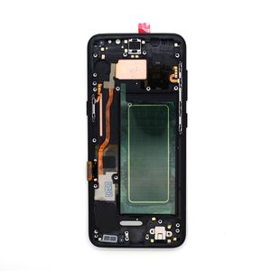 Samsung Galaxy S8 LCD G950 AMOLED 화면 터치 패널 Digitizer Assembly Frame Black 용 OEM 디스플레이