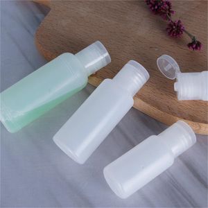 Weiche, zusammendrückbare Flasche aus PE-Kunststoff, nachfüllbarer Behälter für kosmetische Proben, Shampoo, Desinfektionsmittel, Gel, Lotion, Cremeflaschen, Klappdeckel, 10 ml, 20 ml, 30 ml, 50 ml