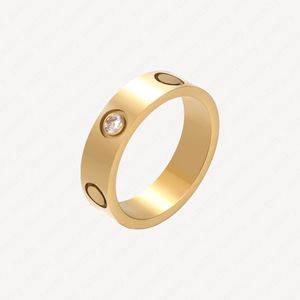 Hochwertige Edelstahl-Bandringe, vergoldet, Herren-Hochzeitsversprechen-Ring, Damen-Geschenke, Verlobung, Weihnachten für immer, Accessoires mit Schmuck