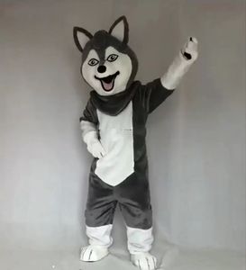 Halloween loup mascotte Costume Top qualité dessin animé en peluche Animal Anime thème personnage adulte taille noël carnaval Festival déguisement