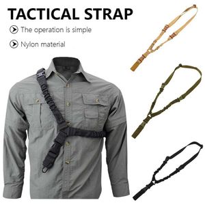 Tactical Single Point Rifle Sling Shoulder Strap Nylon Justerbar Airsoft Paintball Militär Gun Strap Army Jakt Tillbehör
