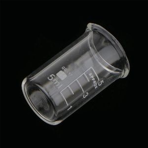 Laboratório de laboratórios 5pcs capacidade 5 ml de baixa forma copo medindo química de vidro de vidro borossilicato ladadistas transparentes