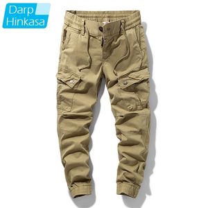 Calças de Carga de Inverno Homens Jogger Ao Ar Livre macacão Outono Tático Militar Calça Casual Sweatpant Homens 100% Calças de Algodão 210709