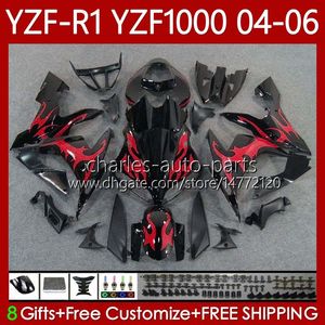 Verkleidungsset für Yamaha YZF-R1 YZF R 1 1000 CC YZF1000 YZFR1 04 05 06 Karosserie 89Nr