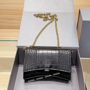Mini Women Evening Shoulder Bags Designers Crocodile Hourglass Cross Body Chain Bag Lady Alligator Purse Luxury Totes Letter Sequin Cute high quality