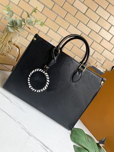 High Quality 2021 Fashion Leather Women Shopping bag Tote handbag purse shoulder date code serial number flower 45718