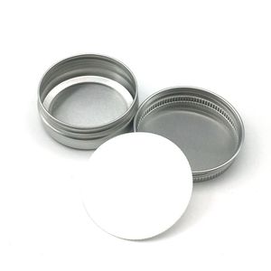 Envases De Aluminio Cosméticos al por mayor-2021 ml Contenedores de cosméticos de aluminio vacío Pote de bálsamo de bálsamo de bálsamo lata para la crema de ungüento de la crema Paquete de la mano