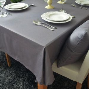 Tabela de mesa de mesa de cor sólida toalha de algodão de algodão