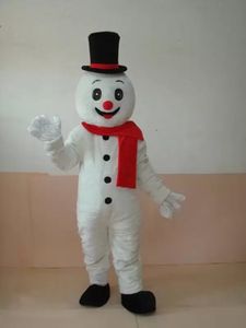 高品質雪だるまマスコット衣装ハロウィーンクリスマス漫画のキャラクター衣装スーツ広告リーフレット服カーニバルユニセックス大人服