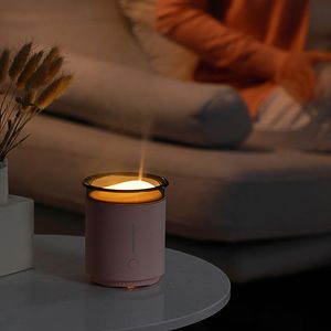 Bevochtigers aromatherapie diffuser ml elektrisch aroma mini USB ultrasone essentiële oliën bevochtiger luchtmistmaker nachtlicht