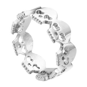 Punk esqueleto crânios anel para mulheres homens meninas femininas frescas moda vintage ouro moda anéis boho chique jóias presente de aniversário