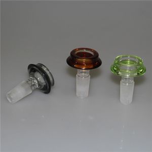 Wholesale hookahs Snowflake Filter Glass Bowl 14mm Male Joint Colorful Bowl Smoking Accessories For Oil Rigs water pipe bong