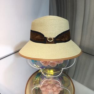 Tecido chapéus moda mulheres casual palha verão viseira carta impresso bordado vazio top headband taps snapback
