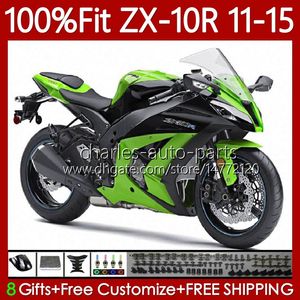 Kawasaki Ninja ZX 10 R 1000 CC ZX1000 C 11-15 101NO.50 ZX 10R 1000cc parlak Yeşil ZX-10R ZX10R 11 12 13 14 15 ZX-1000 2012 2012 2013 2014 2015 OEM Gövdesi