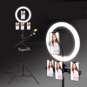 Ring Light Webmaster Telefon komórkowy na żywo lampa selfie Selfie Stepless Dimming Ring LED Beauty Lampa M30 M30E
