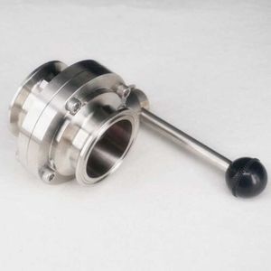 2" 51mm SS304 Stainless Steel Sanitary 2" Tri Clamp Butterfly Homebrew Beer Dairy Product 210727