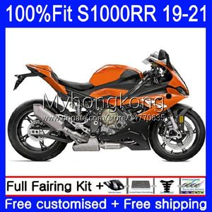 BMW S 1000RR S1000 RR S1000RR 19 20 21ボディワーク3NO.60 S-1000RR S1000-RR 2019 2020 2021 100％フィットグロスオレンジフェアリングキット