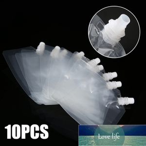 10 pcs 235/433 ml Bocal transparente saco de bico de bebida Bolsa Beverage Beverage Bolsa para acampamento Outdoor Líquido Armazenamento Preço de fábrica Especialista Qualidade Última