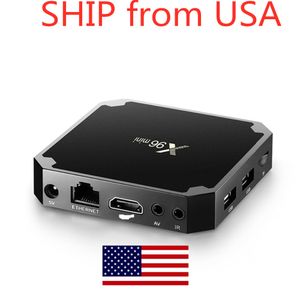 سفينة من الولايات المتحدة الأمريكية X96 MINI TV Box 4K H.265 2.4GHz WIFI AMLOGIC S905W 2GB RAM 16GB ROM Android 7.1 OS