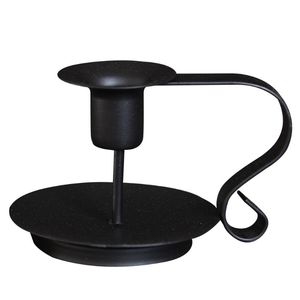 Candle Holders Decorative Holder Matte Black Vintage Retro Style Classic Look Taper Candlestick