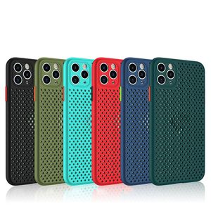 2021 Soft TPU Cel-Inclusive Case Telefon dla iPhone 12 Pro Max Creative Ochrona Pokrywa z otworami chłodzącymi