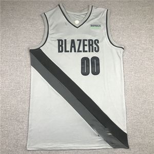 Alla broderier 00# Anthony 2021 Säsongbonusutgåva Gray Basketball Jersey Anpassa herrarna för kvinnors ungdomsväst Lägg till något nummer XS-5XL 6XL Vest