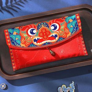 Gift Wrap 2022 Chinese Year Tiger Of The Hongbao Spring Festival Luxury Red Envelope Lucky Money Bag Cloth