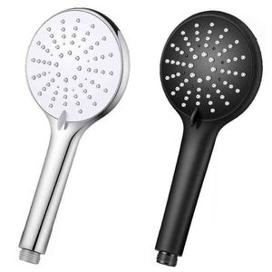 Pressurized Bathroom Sprayer Universal Thread Shower Head Adjustable Shower Spray Nozzle Water Saving Rainfall With Hose&Holder H1209