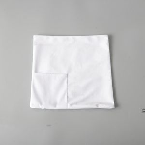Kuddehus sublimering DIY Vit Blank Cashmere sängkläder kuddar täcker med ficka RRA10841