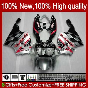 Body Bodywork For KAWASAKI NINJA ZX7R ZX750 ZX-7R ZX 7 R ZX 750 28HC.112 cool ZX 7R 96 97 98 99 00 01 02 03 ZX-750 1996 1997 1998 1999 2000 2001 2002 2003 red silvery Fairing Kit